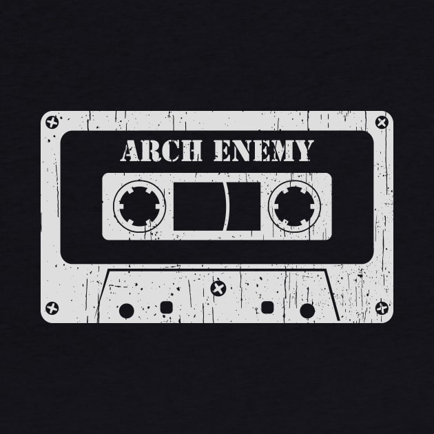 Arch Enemy - Vintage Cassette White by FeelgoodShirt